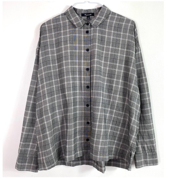 MADEWELL Plaid Westlake Shirt in Gray Menswear Plaid Size S Style #MA837 - Picture 2 of 7